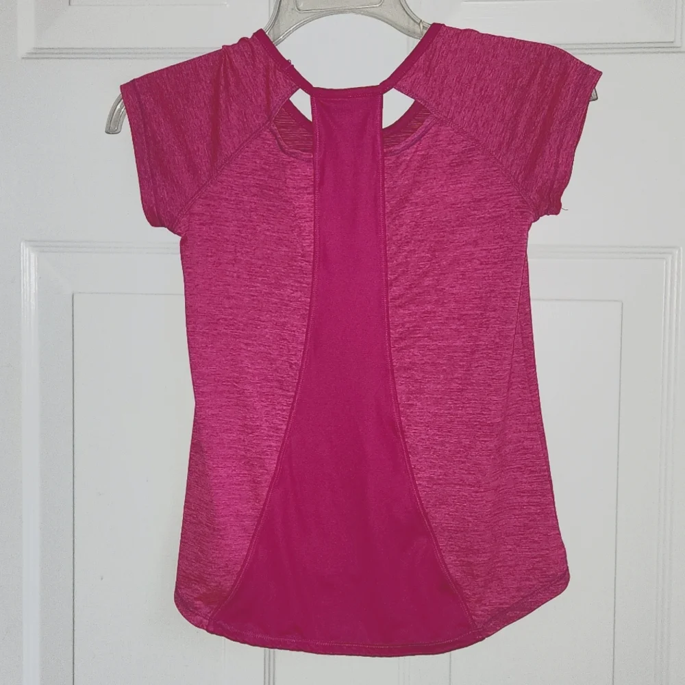 Champion, Girls, M(7-8), Raspberry, Cap Sleeves, 2 Back Openings - Picture 3 of 10